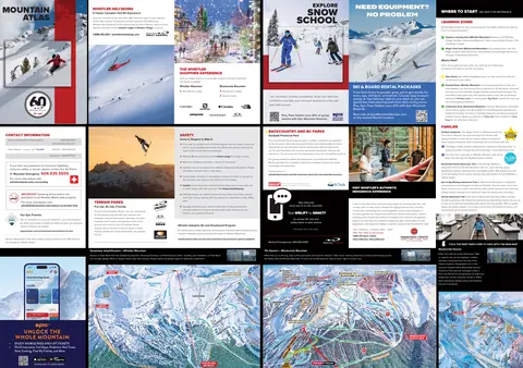 Whistler Blackcomb — Whistler Blackcomb Winter Trail Map 2025-26 (Whistler + Blackcomb, 2 pages)