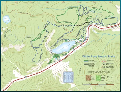 White Pass — Nordic Center Map