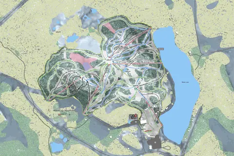 Whitecap Mountain — Whitecap Mountains Trail Map (image)