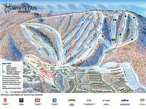 Whitetail — Winter Trail Map 2025-26