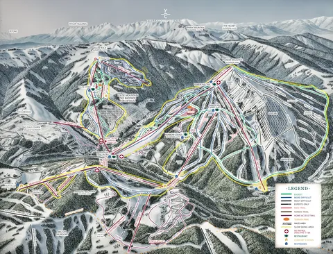 Yellowstone Club — Ski Trail Map 2025-26