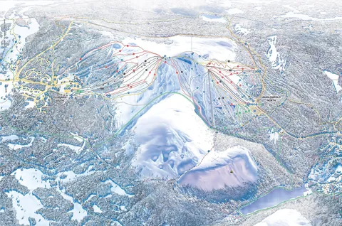 Ylläs — Ylläs Slope Map (Destination Panorama)