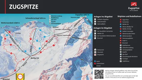 Zugspitze (DE) — Pistenplan Zugspitze