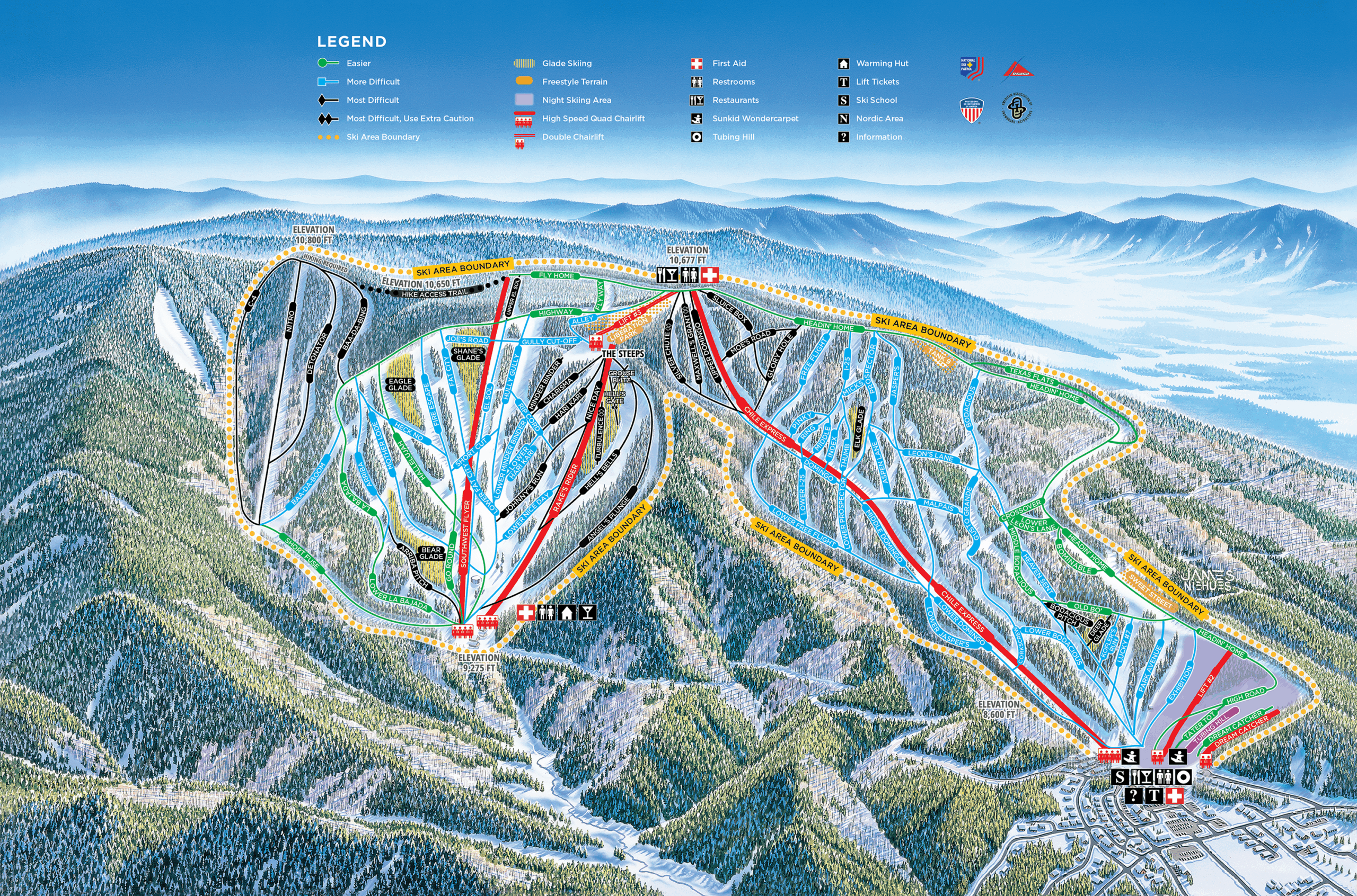 Angel Fire Resort trail map