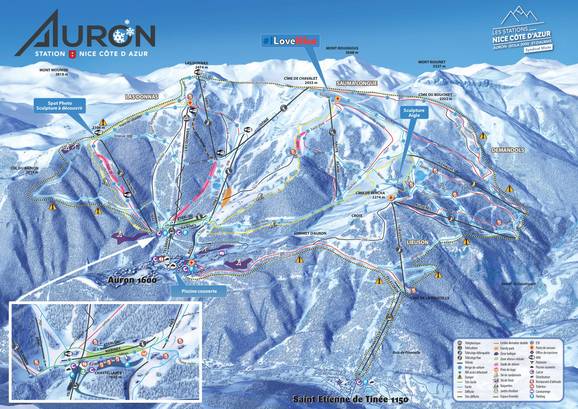 Auron trail map
