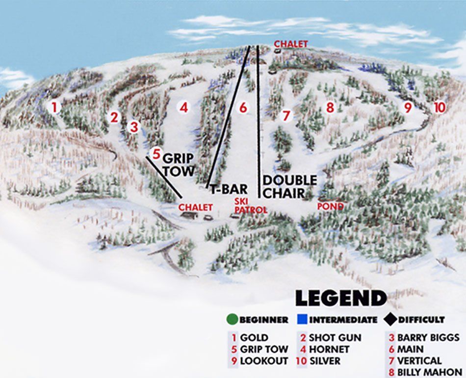 Baldy Mountain Resort trail map
