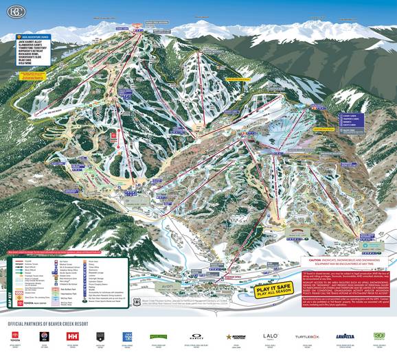 Beaver Creek trail map