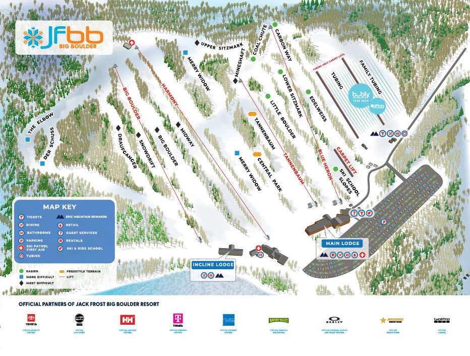 Big Boulder trail map