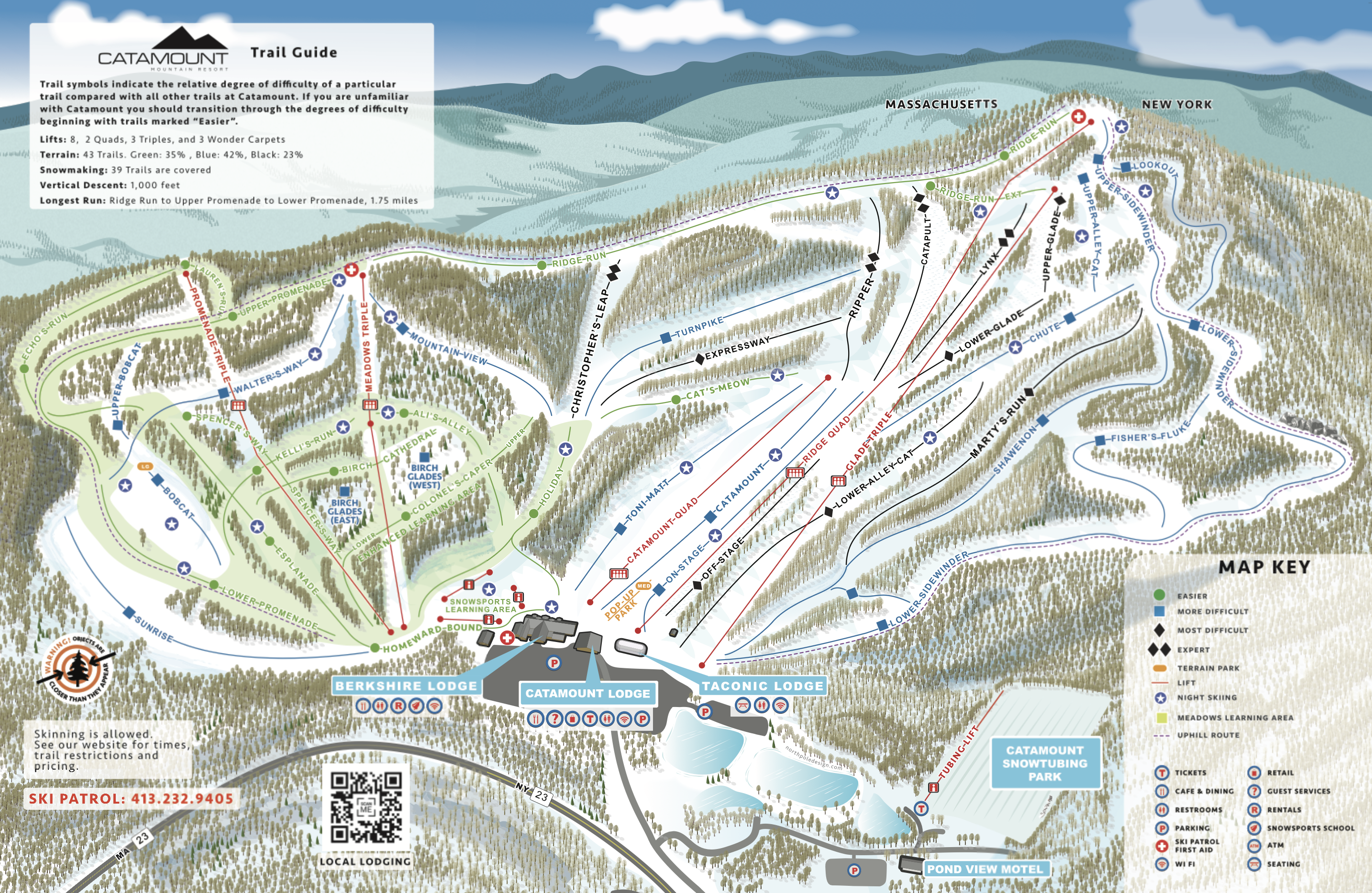 Catamount trail map