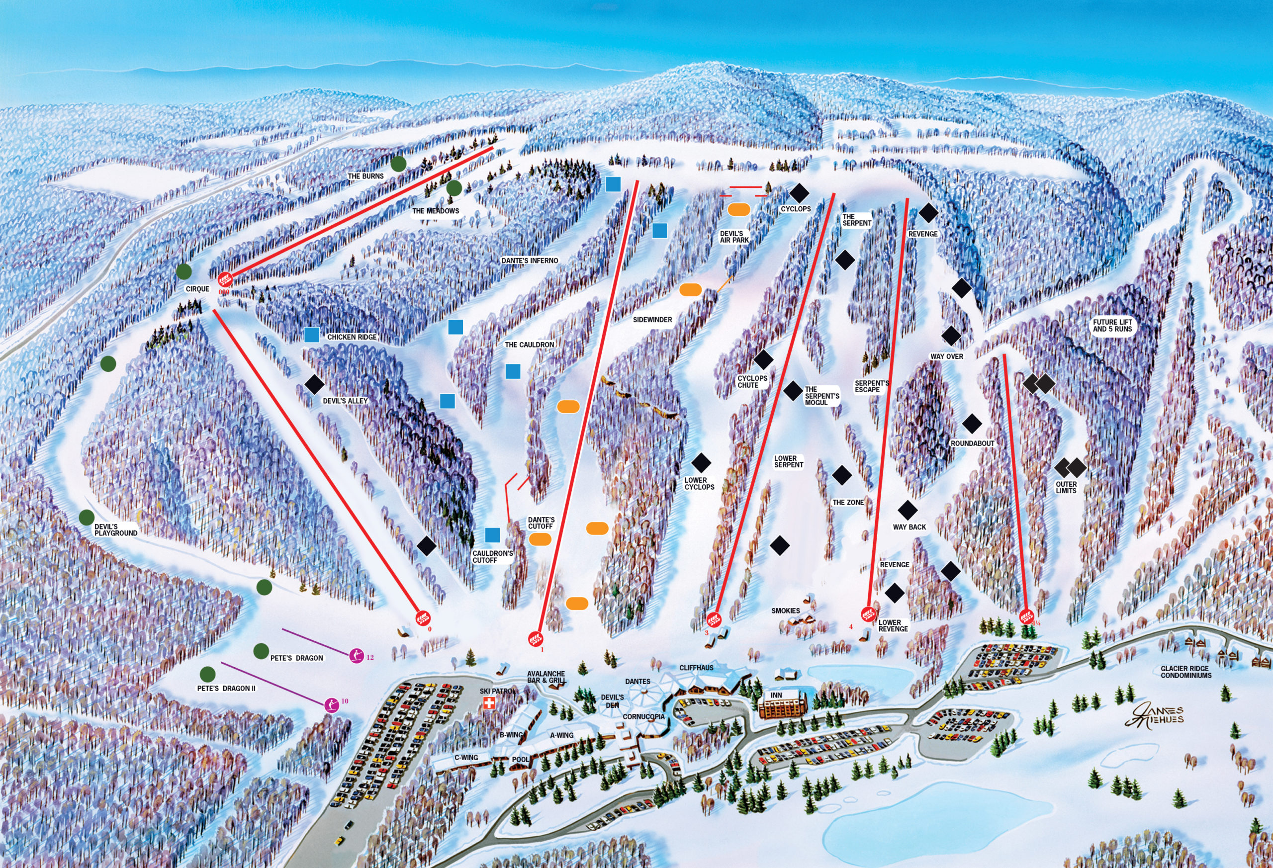 Devils Head Resort trail map