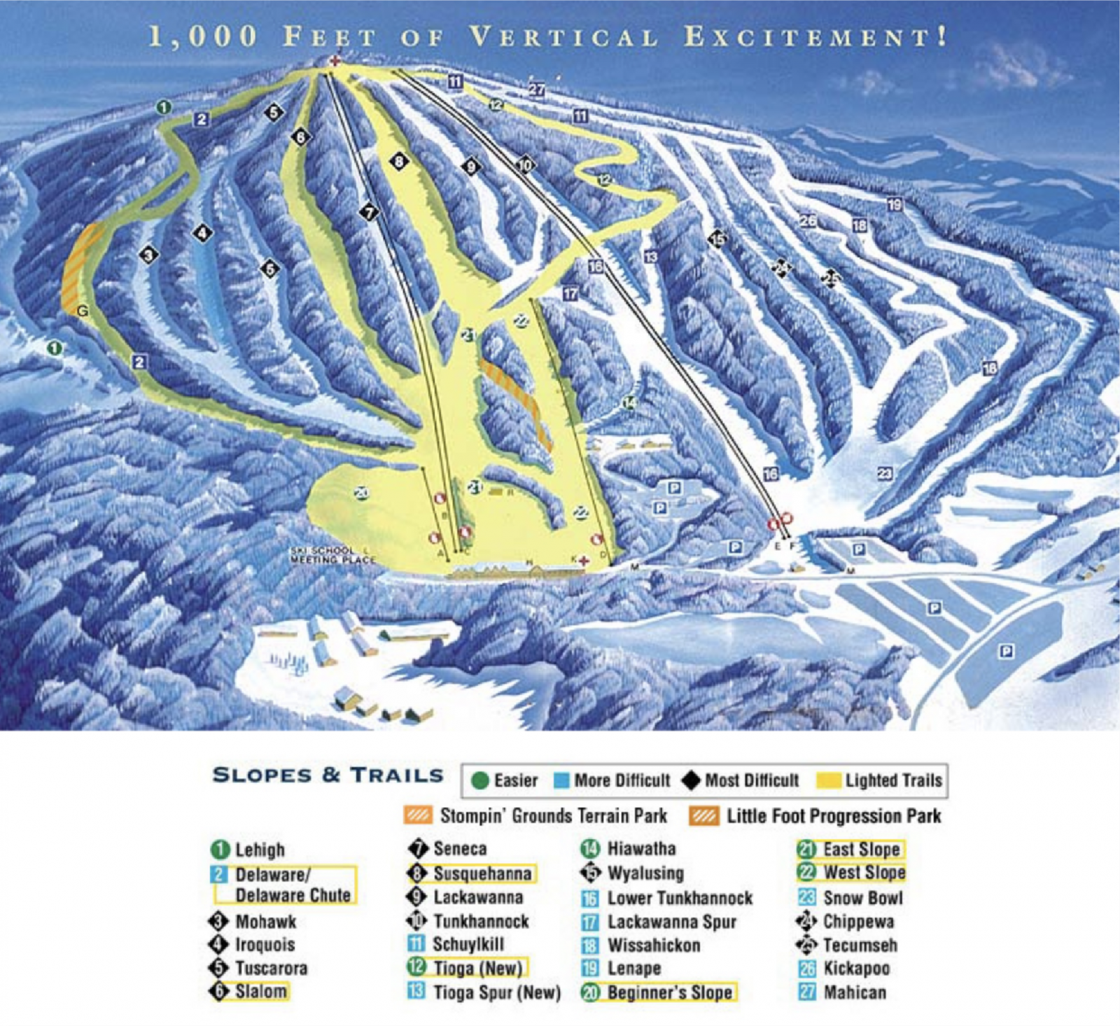 Elk Mountain trail map