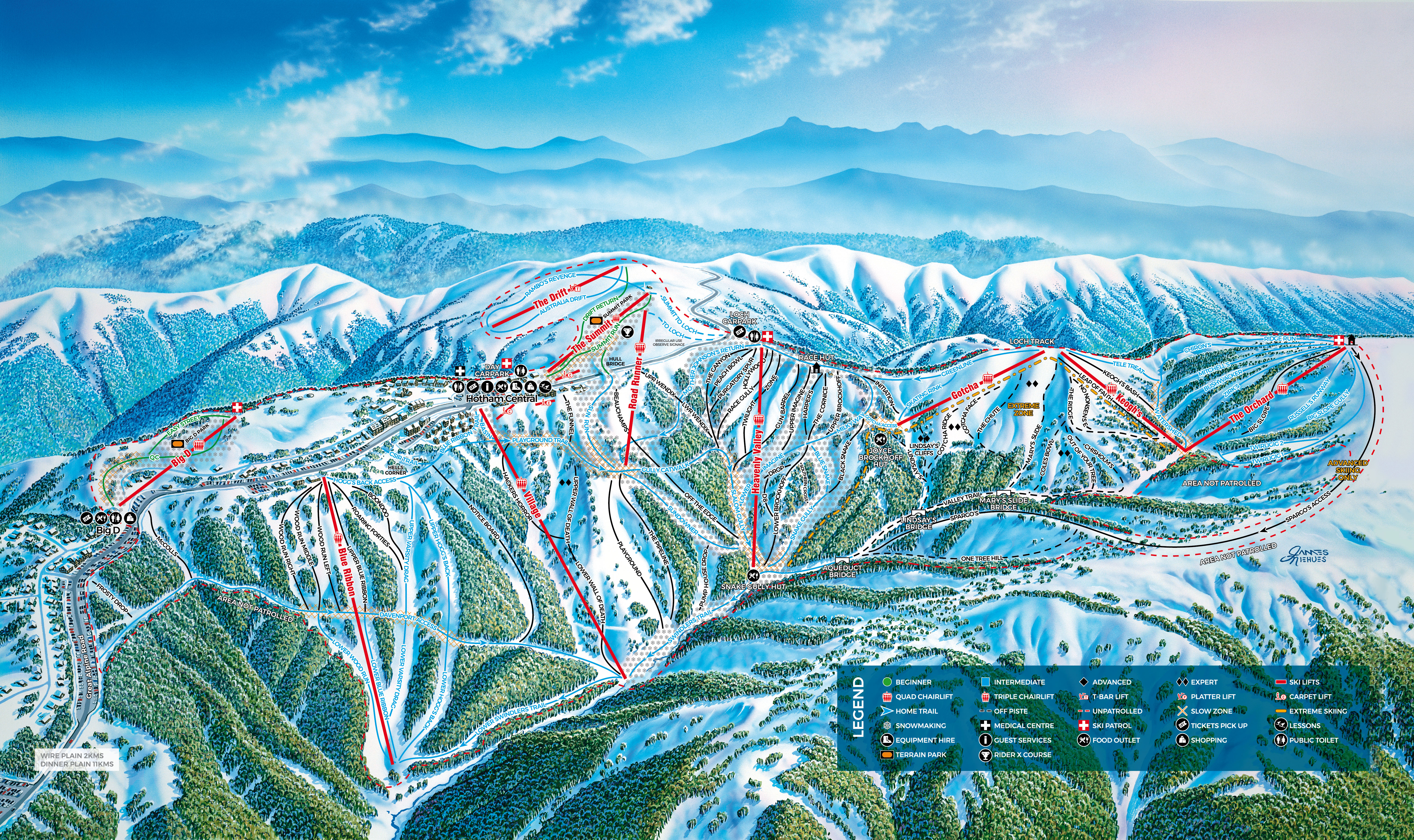 Hotham trail map