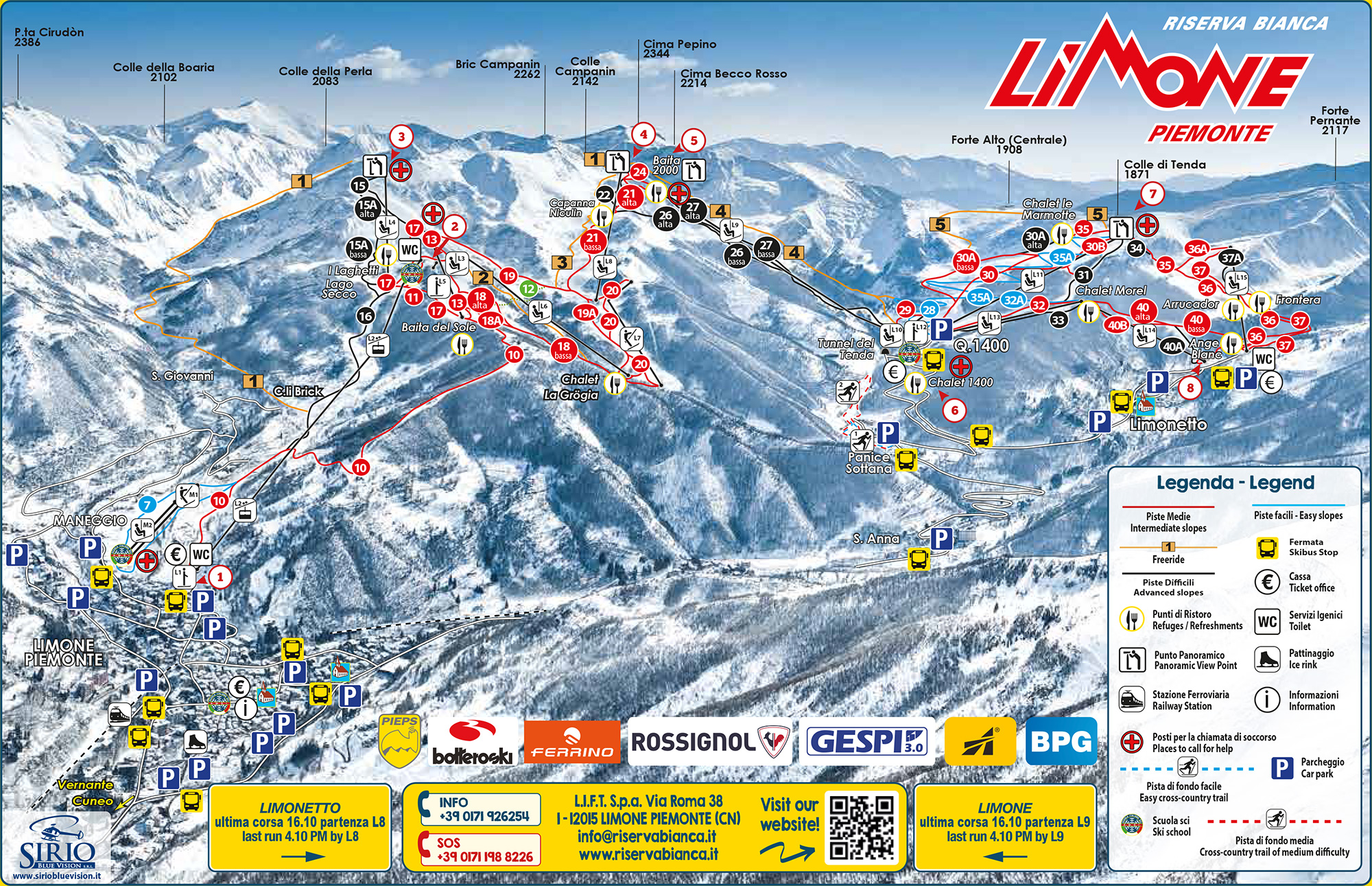 Limone Piemonte trail map