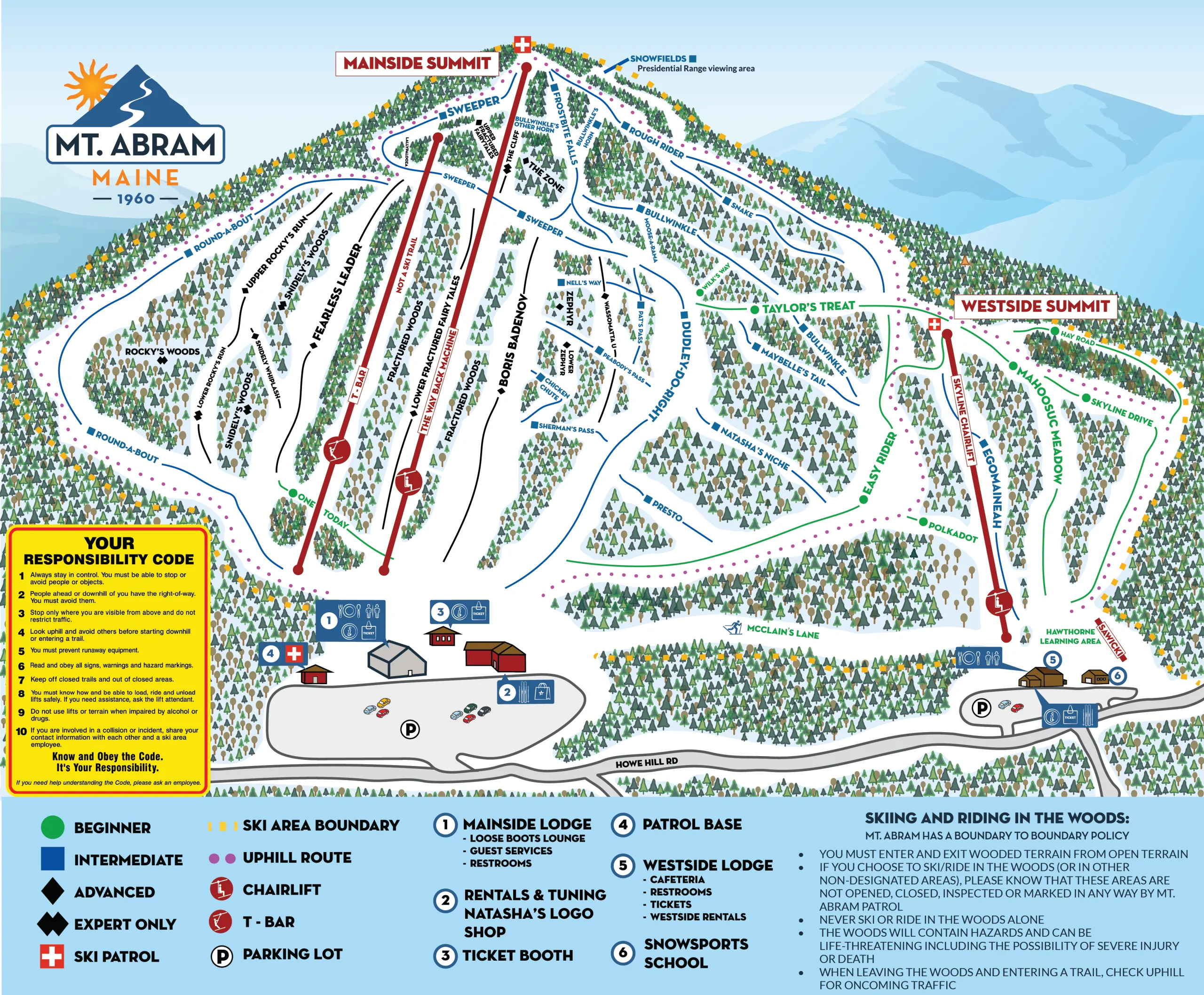 Mt Abram trail map