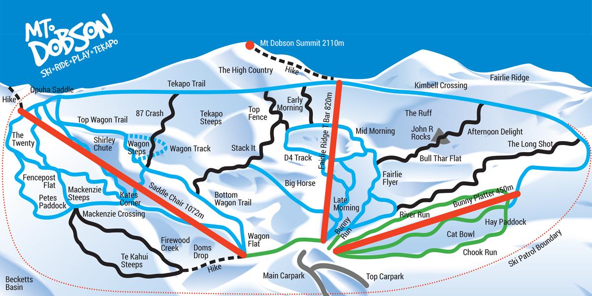 Mt Dobson trail map