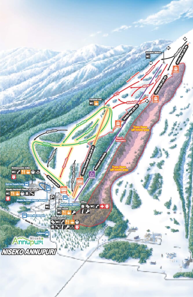 Niseko Annupuri trail map