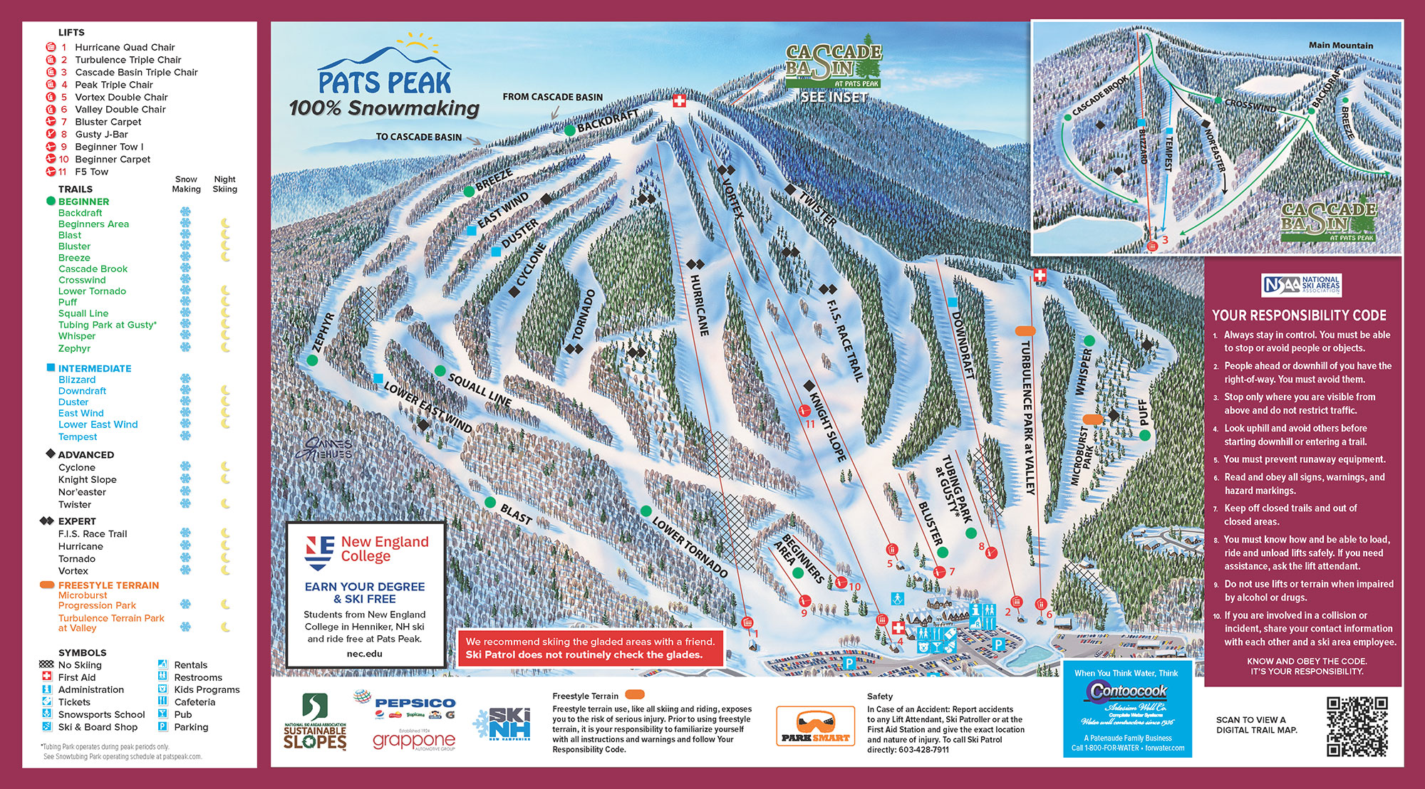 Pats Peak trail map