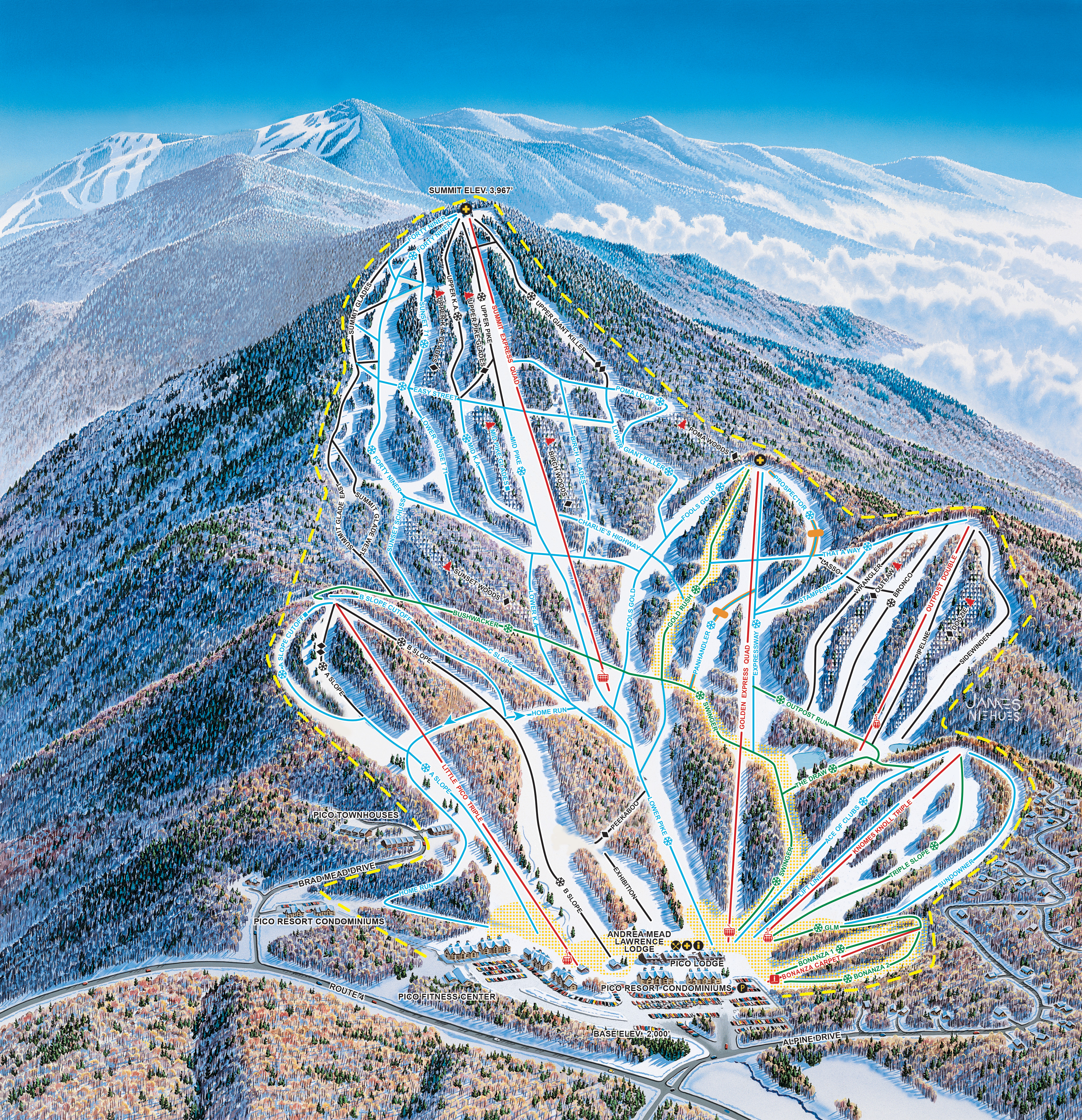 Pico trail map