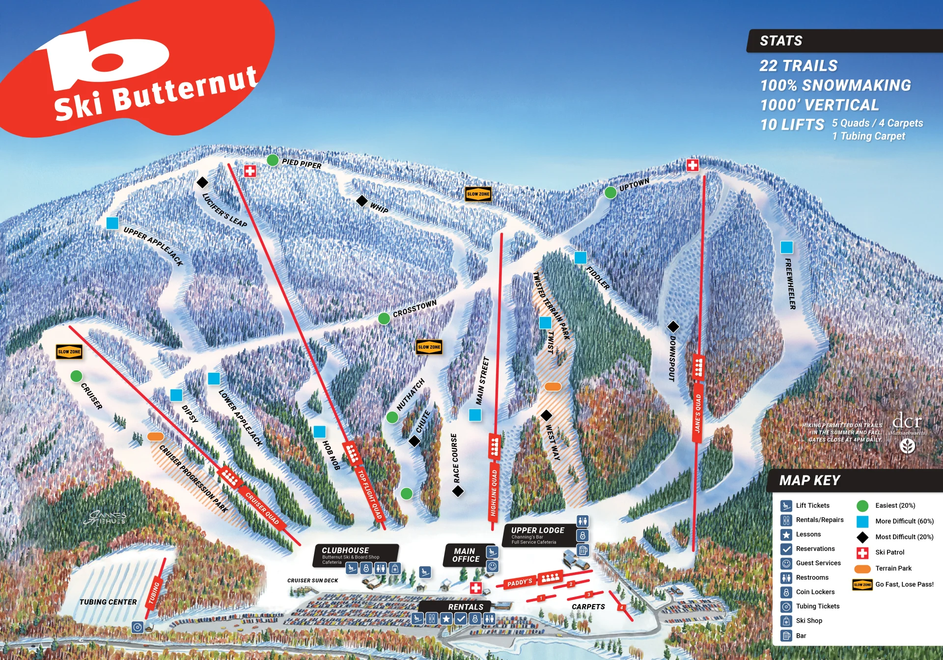 Ski Butternut trail map