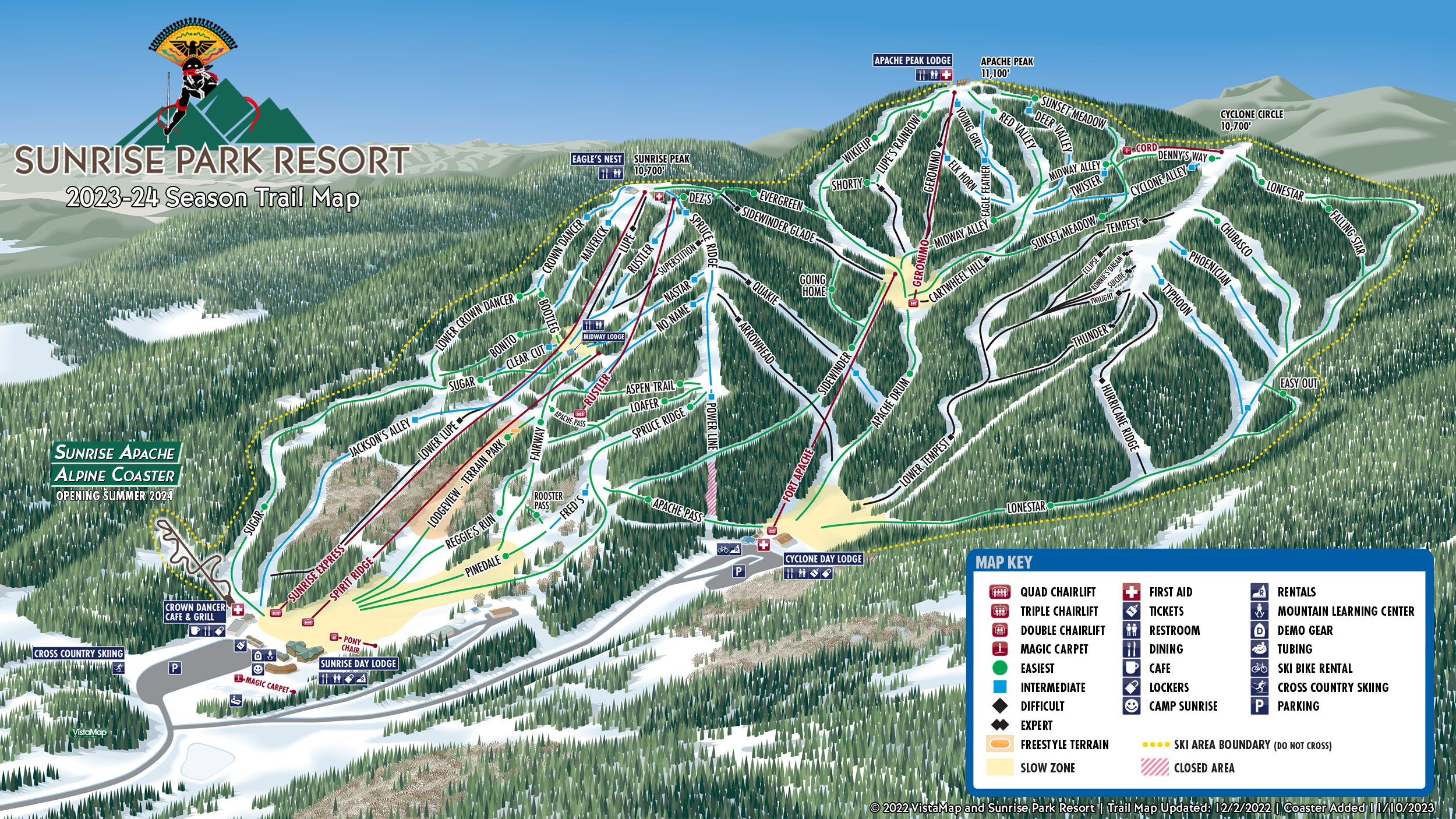 Sunrise Park Resort trail map