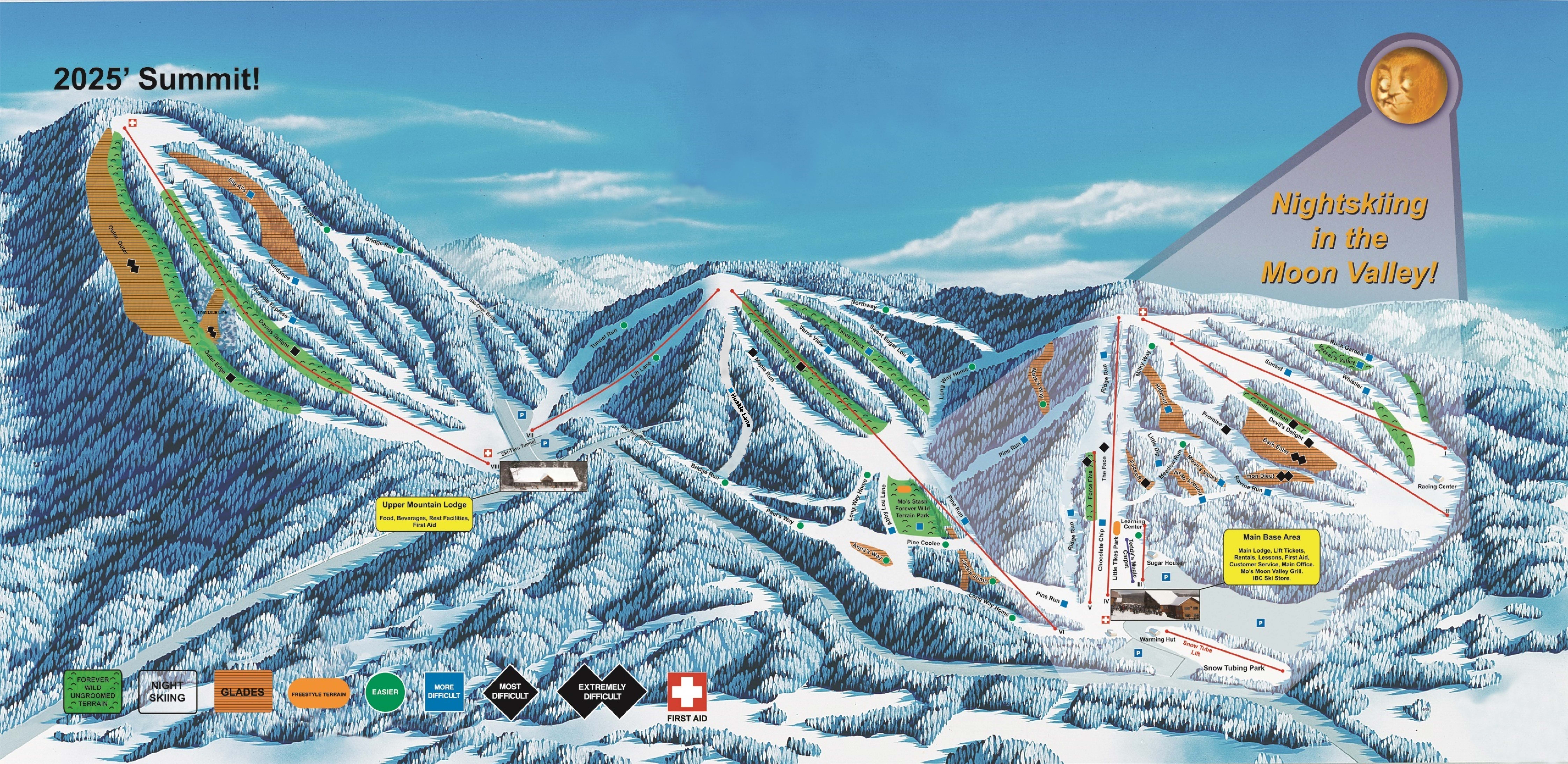 Titus Mountain Family Ski Center trail map