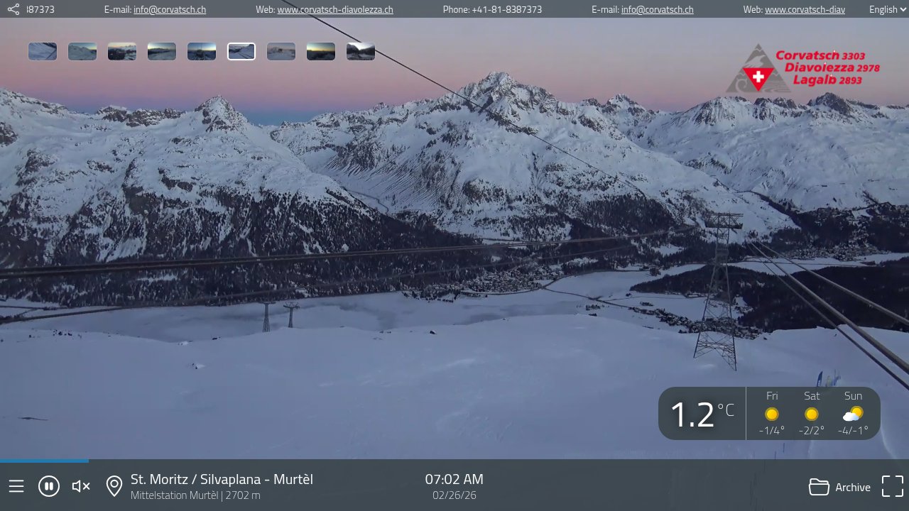 Silvaplana - Mittelstation Murtèl